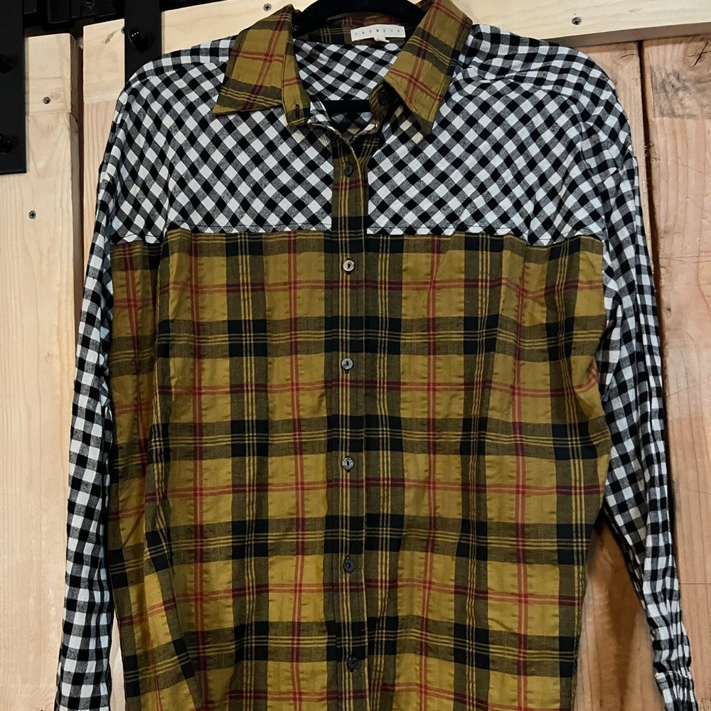 plaid/ flannel top